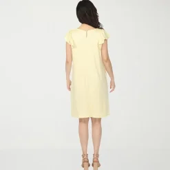 White Mark Maternity Womens Maternity Crew Neck Short Sleeve A-Line Dress