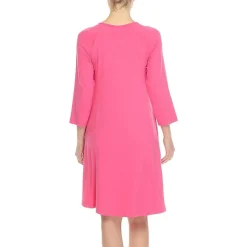 White Mark Womens Maternity 3/4 Sleeve Swing Dresses