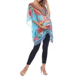 White Mark Womens Maternity 3/4 Sleeve Shirt Dress
