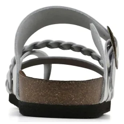 White Mountain Hazy Womens Criss Cross Strap Footbed Sandals