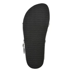 White Mountain Hazy Womens Criss Cross Strap Footbed Sandals