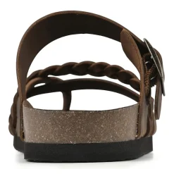 White Mountain Hazy Womens Criss Cross Strap Footbed Sandals