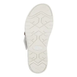 White Mountain Nalla Womens Adjustable Strap Footbed Sandals