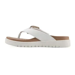 White Mountain Nalla Womens Adjustable Strap Footbed Sandals