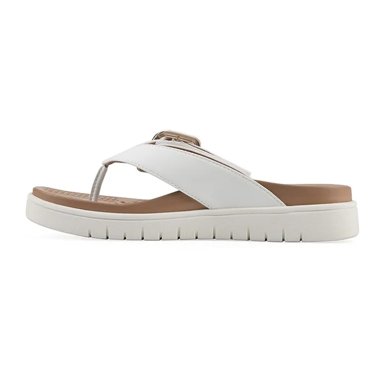 White Mountain Nalla Womens Adjustable Strap Footbed Sandals