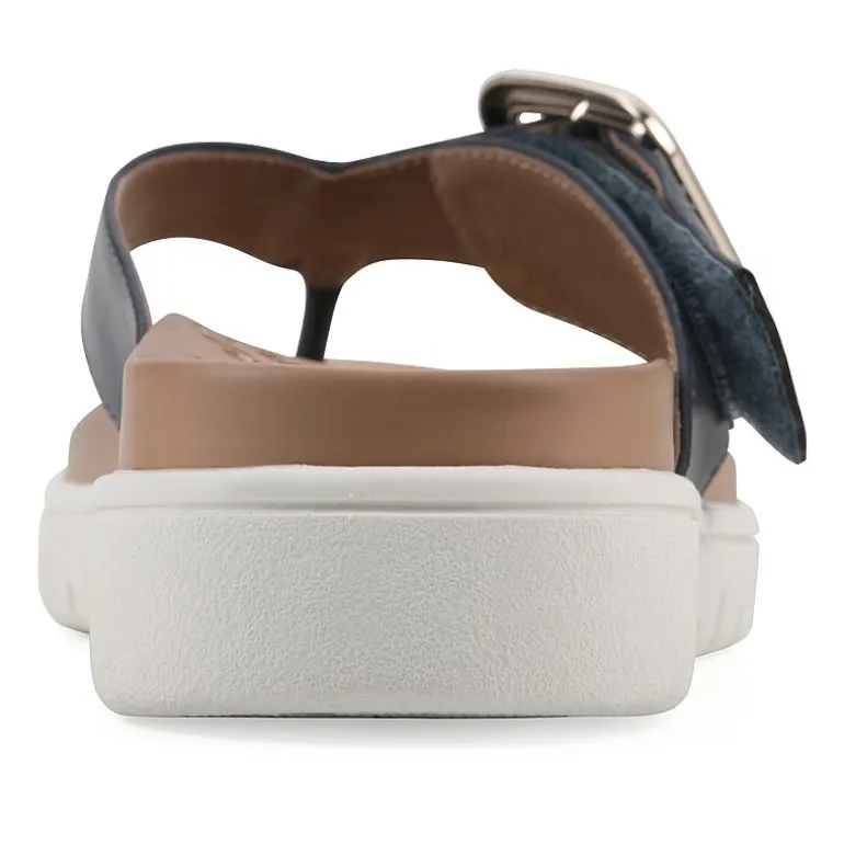 White Mountain Nalla Womens Adjustable Strap Footbed Sandals