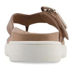 White Mountain Nalla Womens Adjustable Strap Footbed Sandals