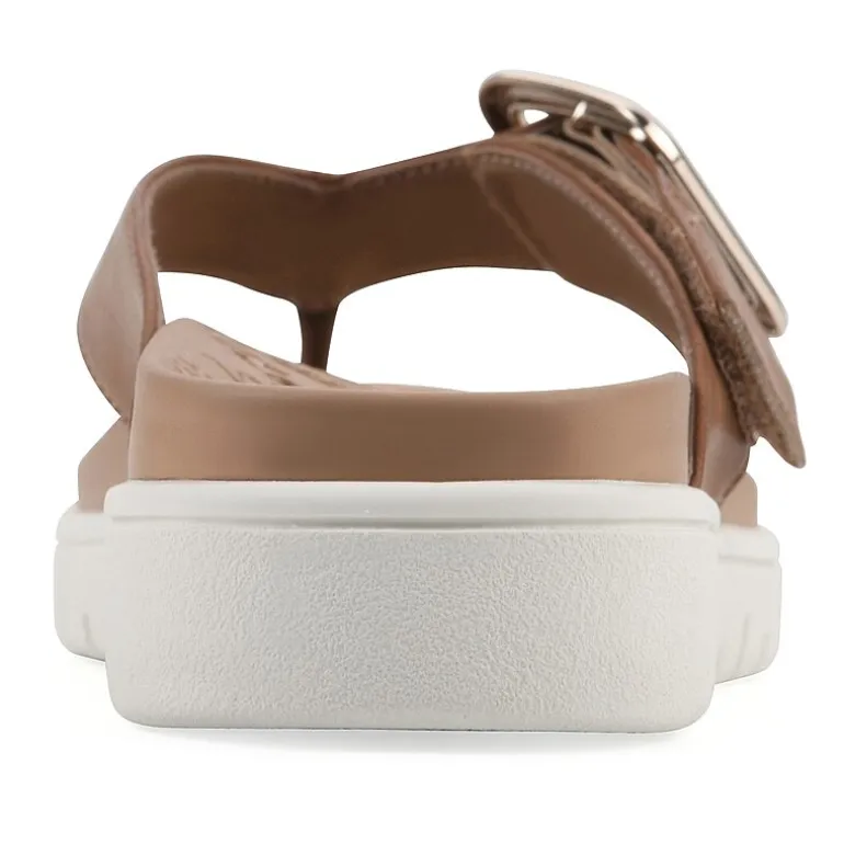 White Mountain Nalla Womens Adjustable Strap Footbed Sandals
