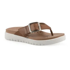 White Mountain Nalla Womens Adjustable Strap Footbed Sandals