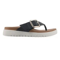 White Mountain Nalla Womens Adjustable Strap Footbed Sandals