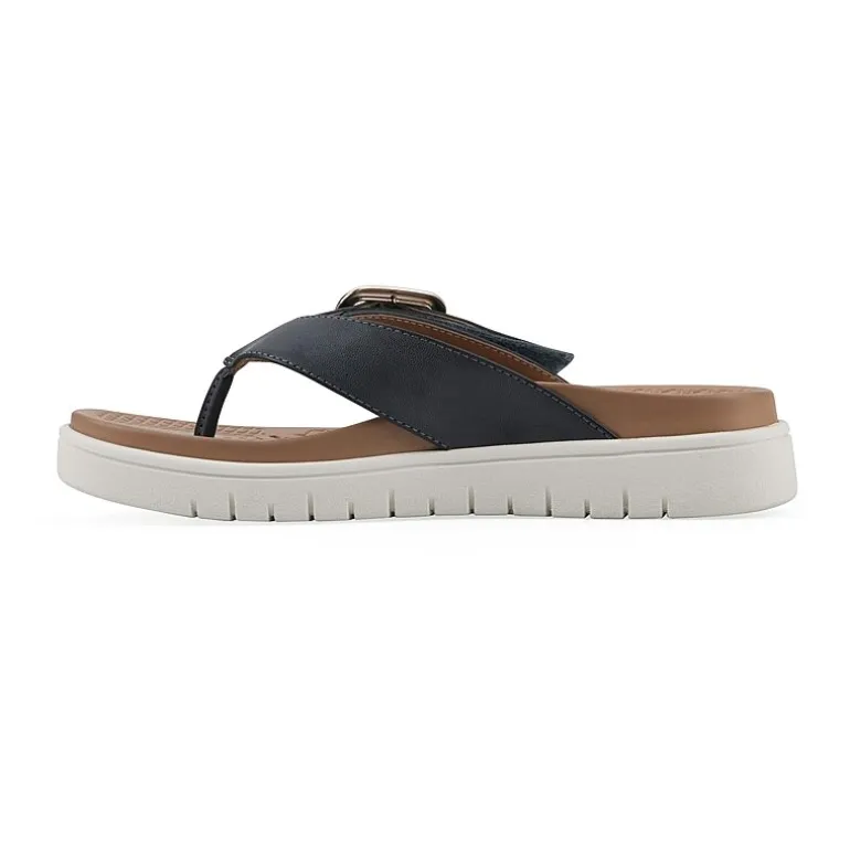White Mountain Nalla Womens Adjustable Strap Footbed Sandals