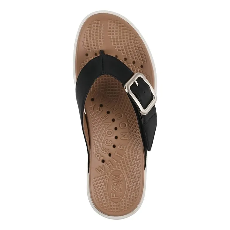 White Mountain Nalla Womens Adjustable Strap Footbed Sandals