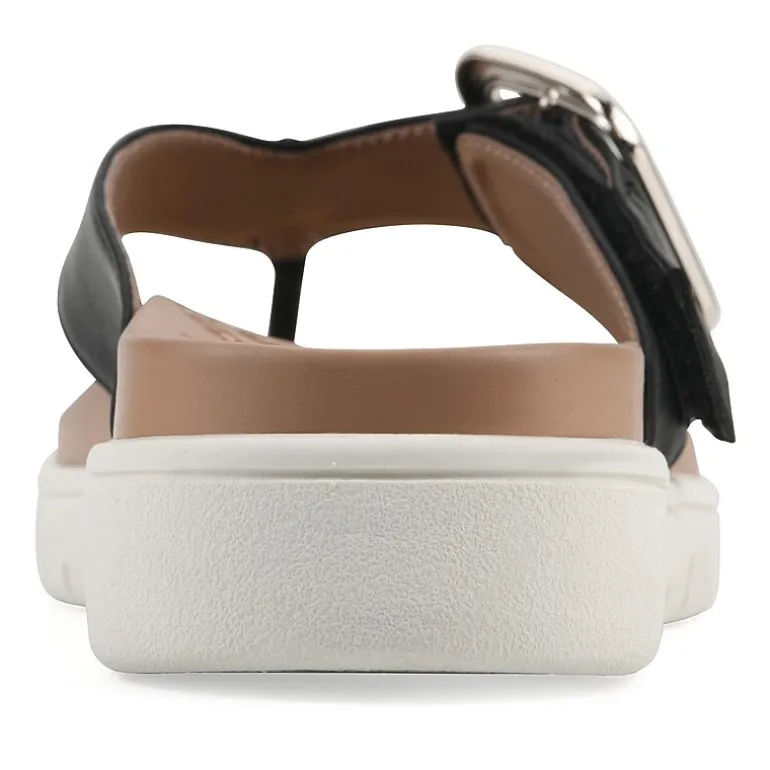 White Mountain Nalla Womens Adjustable Strap Footbed Sandals
