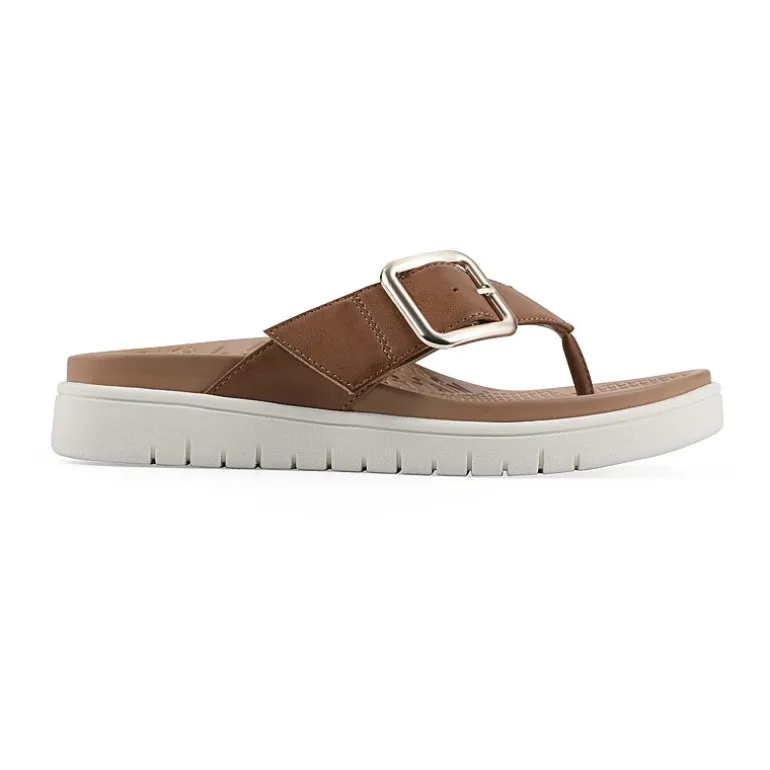 White Mountain Nalla Womens Adjustable Strap Footbed Sandals