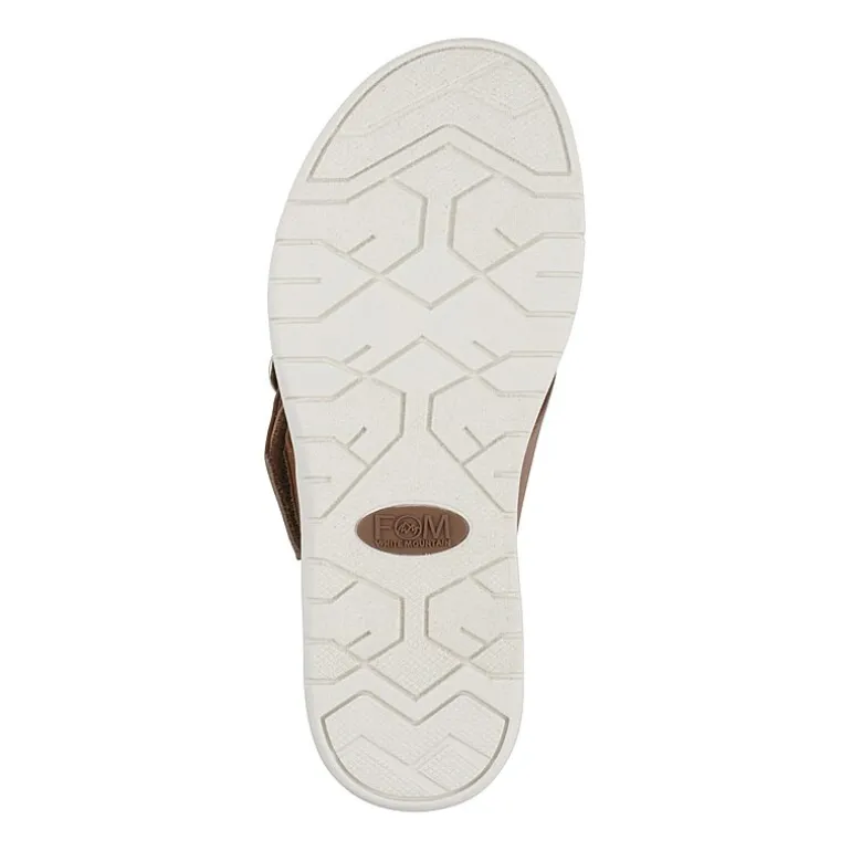 White Mountain Nalla Womens Adjustable Strap Footbed Sandals