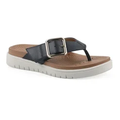 White Mountain Nalla Womens Adjustable Strap Footbed Sandals