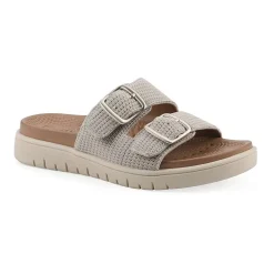White Mountain Womens Nanny Slide Sandals