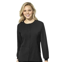 Wink® W123 Crew Neck Warm Up Womens Moisture Wicking Wrinkle Resistant Quick Dry Scrub Jackets