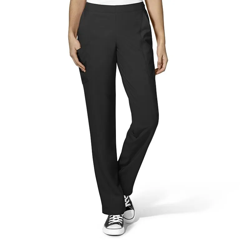 Wink® W123 Flat Front Cargo Pocket Womens Petite Moisture Wicking Wrinkle Resistant Quick Dry Scrub Pant