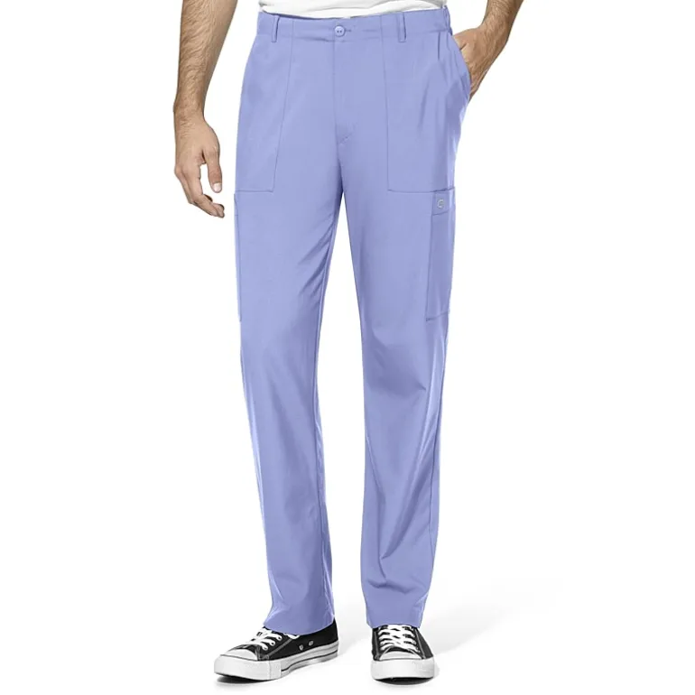 Wink® W123 Flat Front Cargo Pocket Mens Big and Tall Moisture Wicking Wrinkle Resistant Quick Dry Scrub Pant