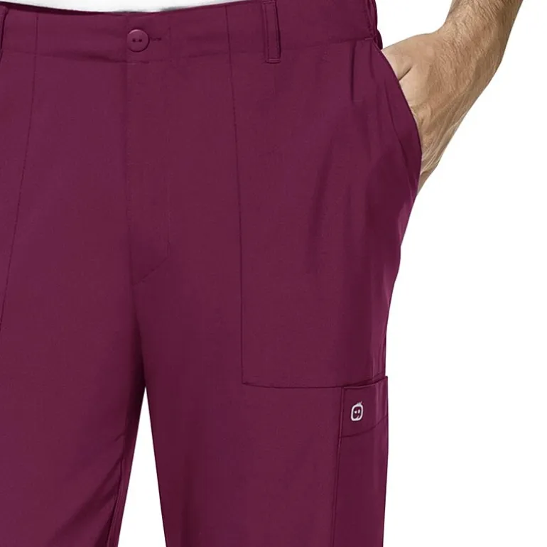 Wink® W123 Flat Front Cargo Pocket Mens Big and Tall Moisture Wicking Wrinkle Resistant Quick Dry Scrub Pant