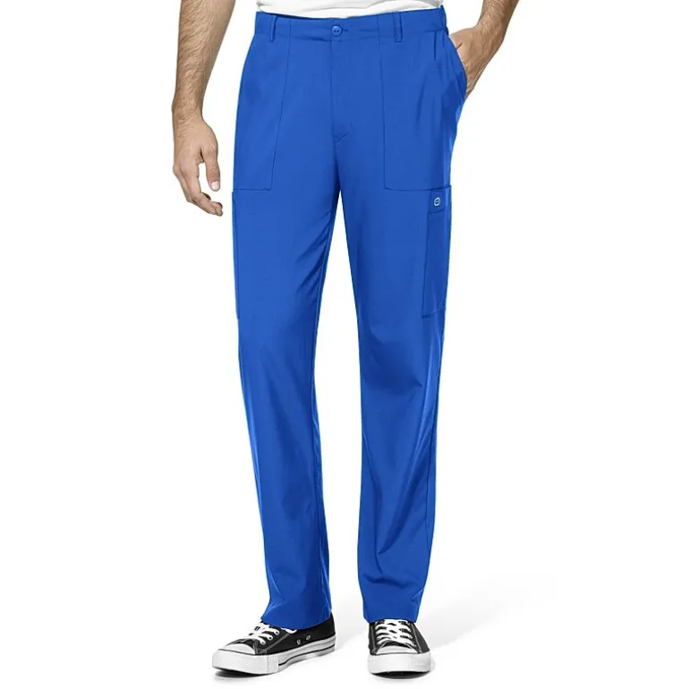 Wink® W123 Flat Front Cargo Pocket Mens Big and Tall Moisture Wicking Wrinkle Resistant Quick Dry Scrub Pant