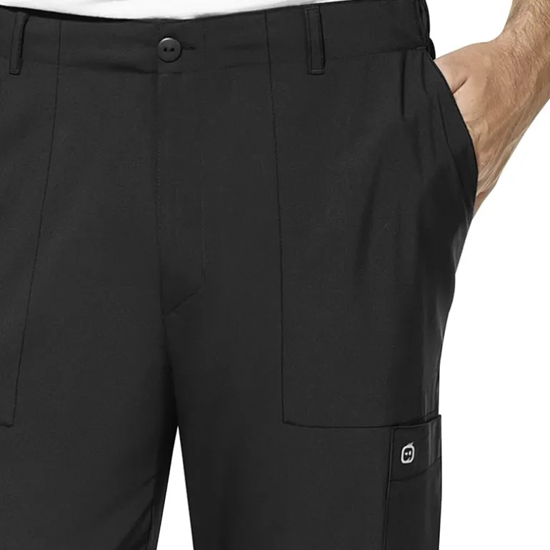 Wink® W123 Flat Front Cargo Pocket Mens Big and Tall Moisture Wicking Wrinkle Resistant Quick Dry Scrub Pant