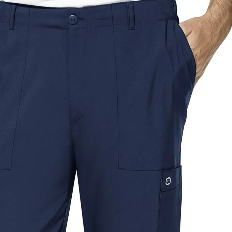 Wink® W123 Flat Front Cargo Pocket Mens Big and Tall Moisture Wicking Wrinkle Resistant Quick Dry Scrub Pant