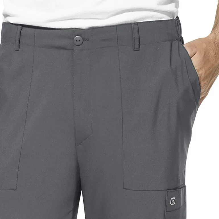 Wink® W123 Flat Front Cargo Pocket Mens Big and Tall Moisture Wicking Wrinkle Resistant Quick Dry Scrub Pant