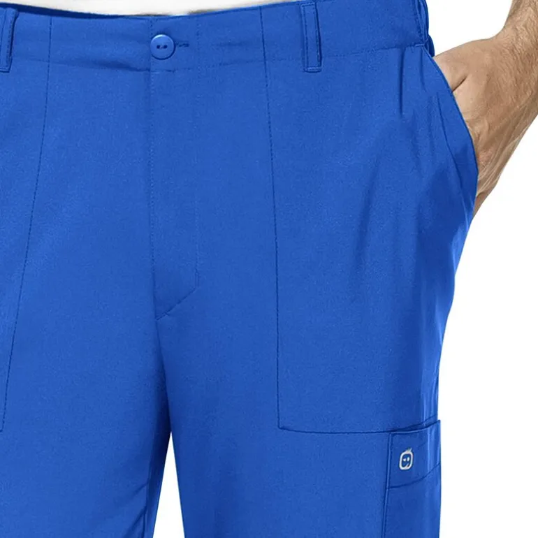 Wink® W123 Flat Front Cargo Pocket Mens Big and Tall Moisture Wicking Wrinkle Resistant Quick Dry Scrub Pant
