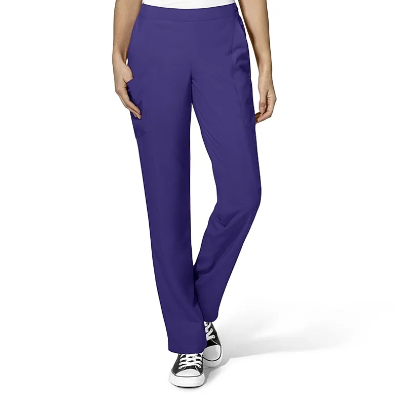 Wink® W123 Flat Front Cargo Womens Petite Moisture Wicking Wrinkle Resistant Quick Dry Scrub Pant