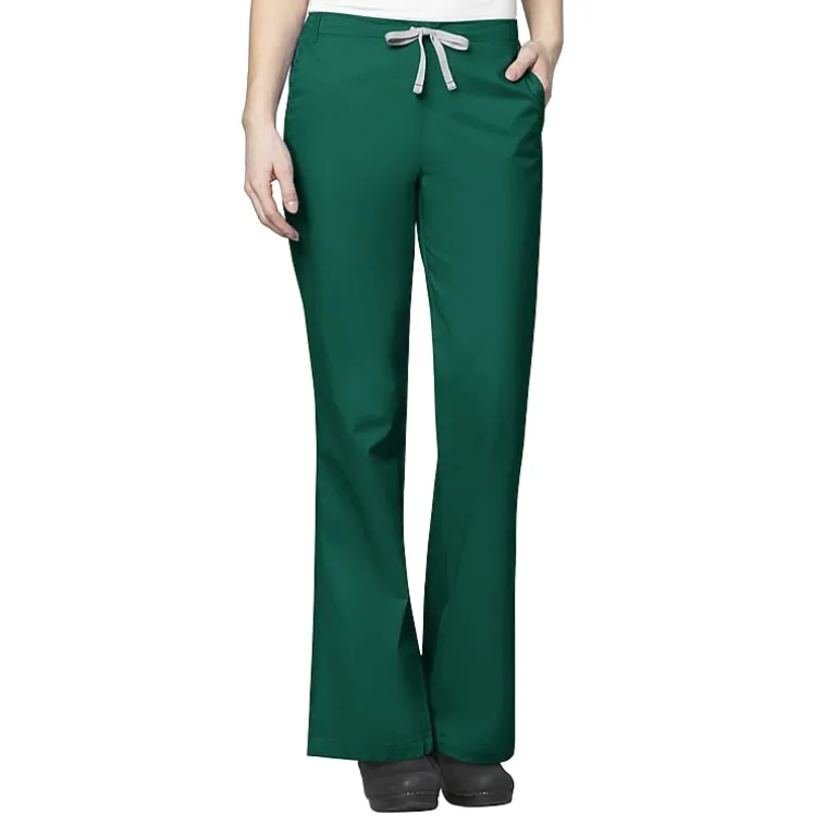 Wink® Wonderwork 502 Flare Womens Petite Tag Free Scrub Pant