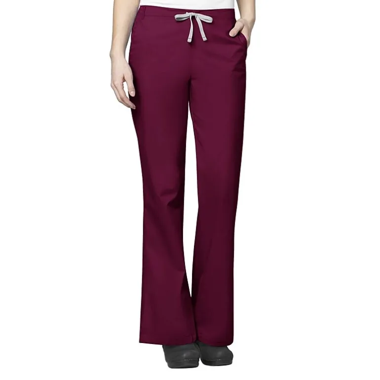 Wink® Wonderwork 502 Flare Womens Petite Tag Free Scrub Pant