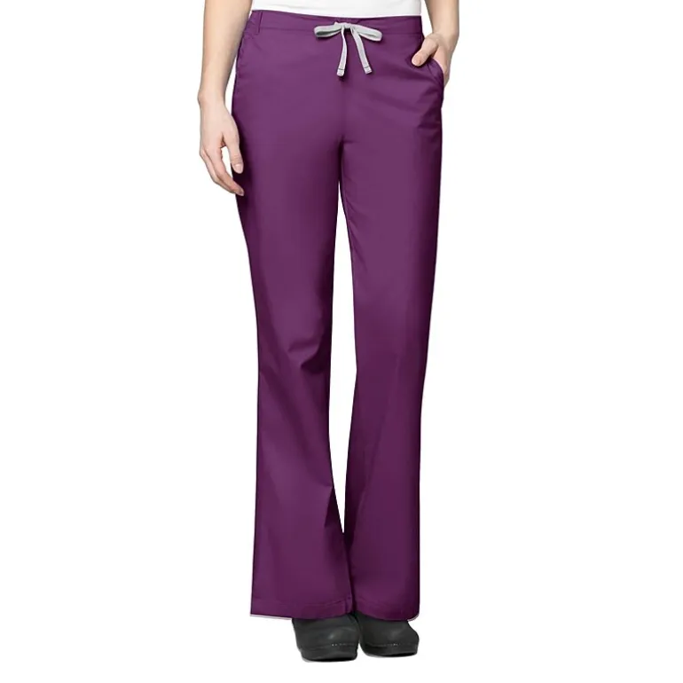 Wink® Wonderwork 502 Flare Womens Petite Tag Free Scrub Pant