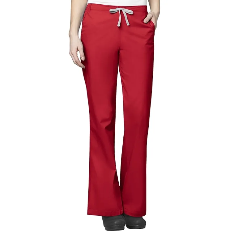 Wink® Wonderwork 502 Flare Womens Petite Tag Free Scrub Pant