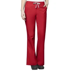 Wink® Wonderwork 502 Flare Womens Petite Tag Free Scrub Pant