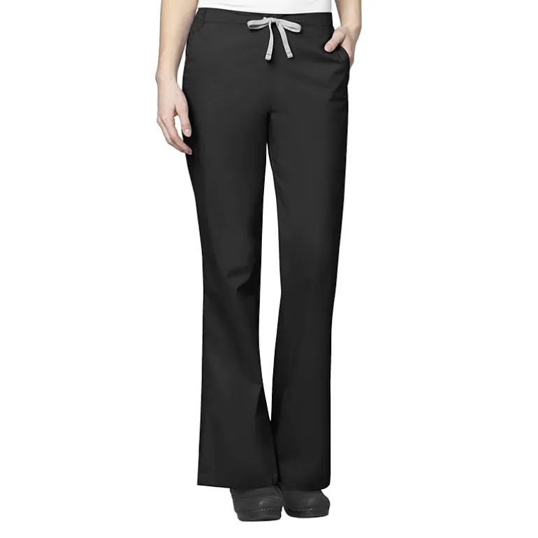 Wink® Wonderwork 502 Flare Womens Petite Tag Free Scrub Pant