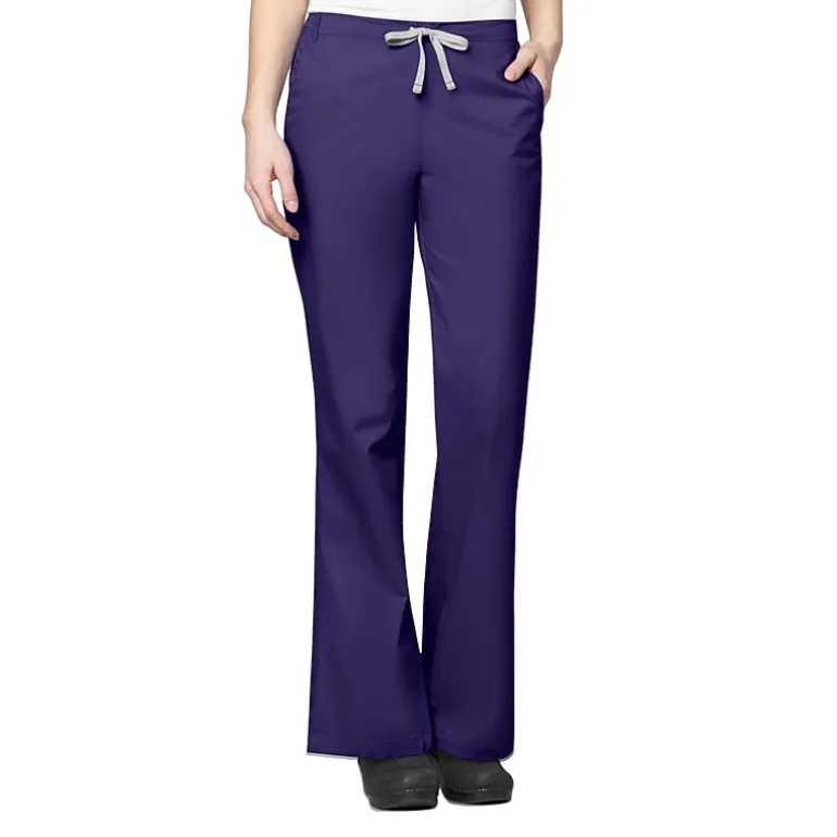 Wink® Wonderwork 502 Flare Womens Petite Tag Free Scrub Pant