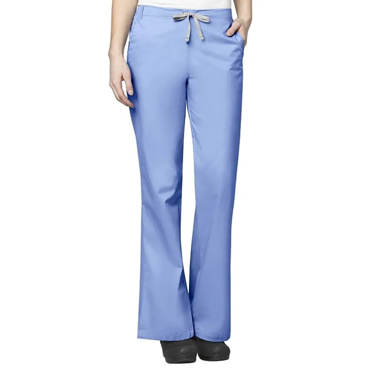 Wink® Wonderwork 502 Flare Womens Petite Tag Free Scrub Pant