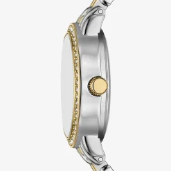 Womens Crystal Accent Two Tone 3-pc. Watch Boxed Set Fmdjset719