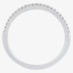 Womens 1/5 CT. Natural White Diamond 10K Gold Anniversary Wedding Band
