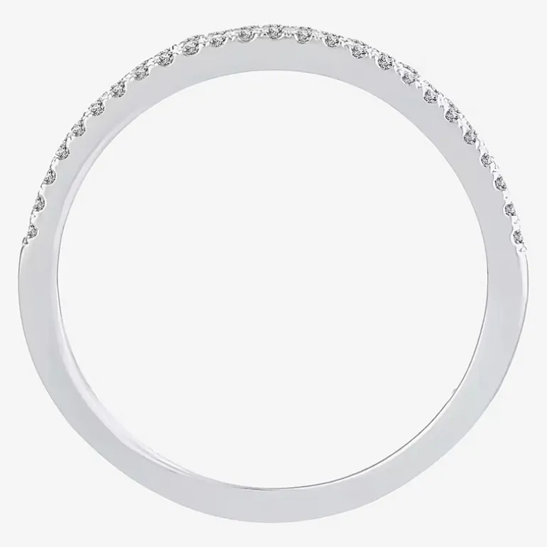 Womens 1/5 CT. Natural White Diamond 10K Gold Anniversary Wedding Band