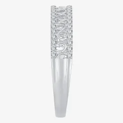 Womens 1/5 CT. Natural White Diamond 10K Gold Anniversary Wedding Band
