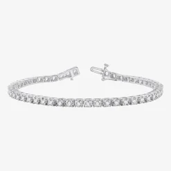 Womens 2 CT. T.W. Lab Grown Diamond Sterling Silver 7.5 Inch Tennis Bracelet