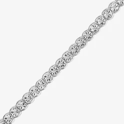 Womens 1/4 CT. T.W. Lab Grown White Diamond Sterling Silver 7.25 Inch Tennis Bracelet