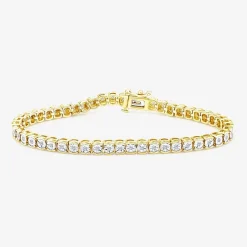 Womens 1/4 CT. T.W. Lab Grown White Diamond Sterling Silver 7.25 Inch Tennis Bracelet