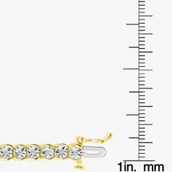 Womens 1/4 CT. T.W. Lab Grown White Diamond Sterling Silver 7.25 Inch Tennis Bracelet
