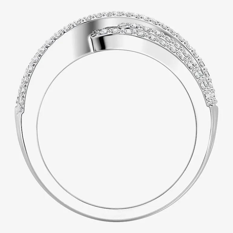 Womens 1 CT. T.W. Lab Grown White Diamond Sterling Silver Cocktail Ring