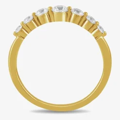 Womens 1/2 CT. T.W. Lab Grown White Diamond 10K Gold Anniversary Wedding Band