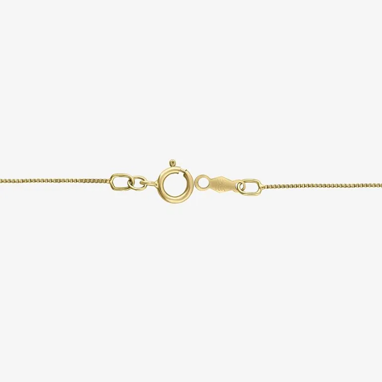 Womens 1/2 CT. T.W. Natural White Diamond 14K Gold Cross 18 Inch Pendant Necklace